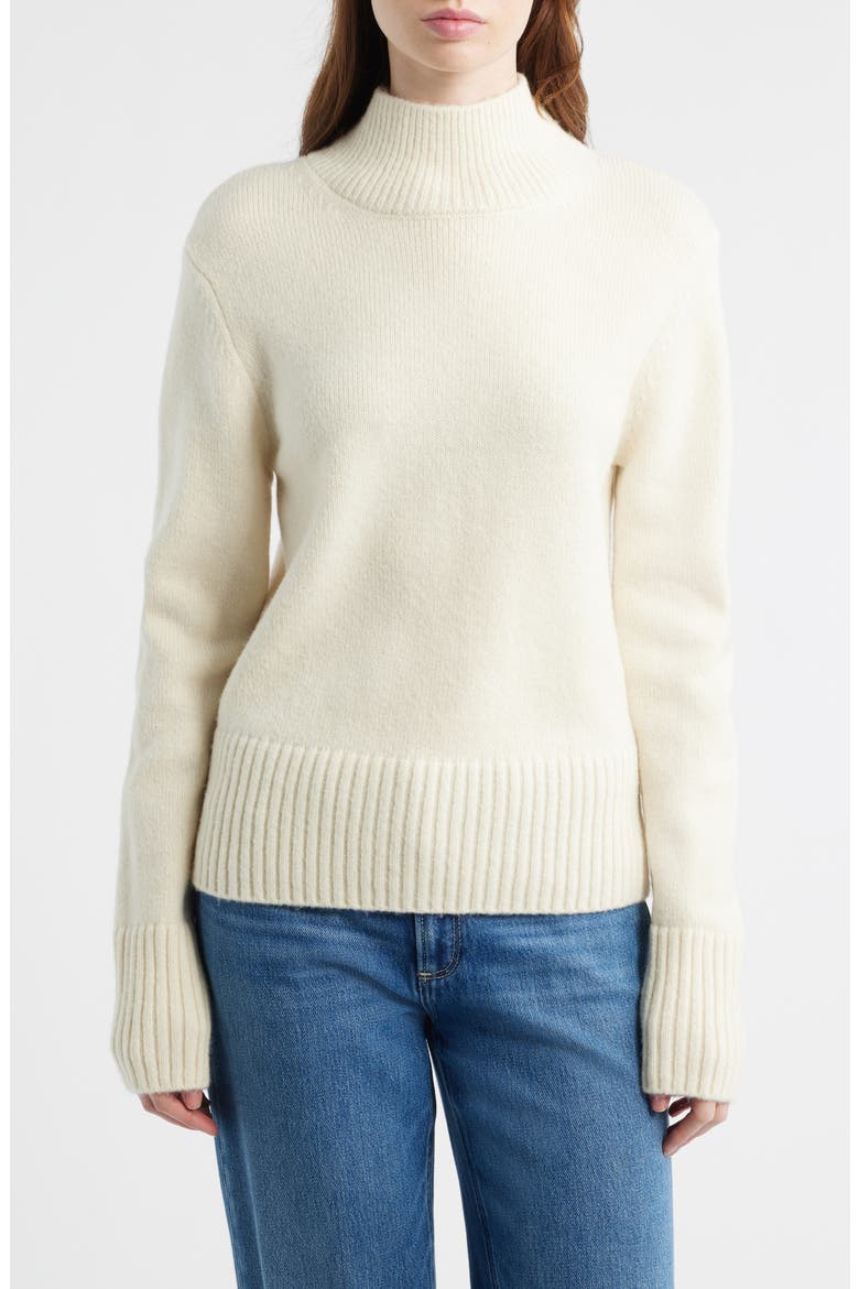 Skye Merino Wool Turtleneck Sweater, Main, color, CREAM