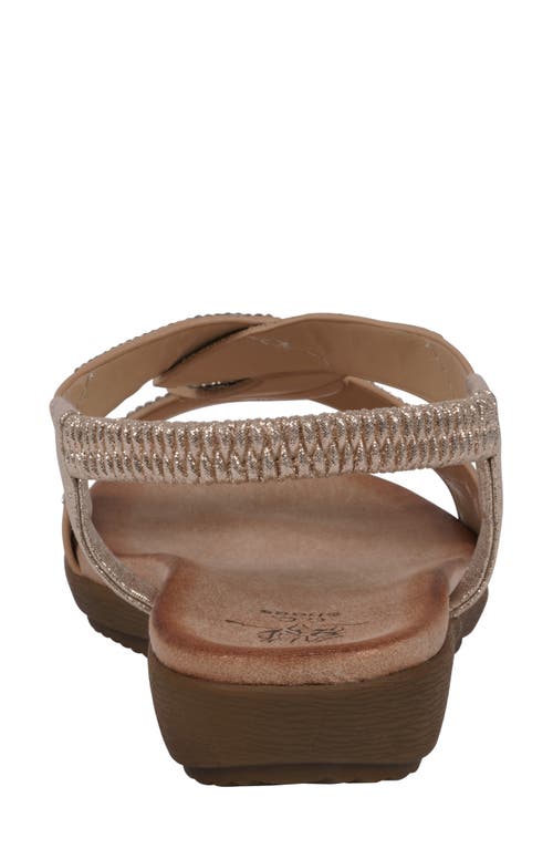 Gc Shoes Viana Ankle Strap Sandal In Gold