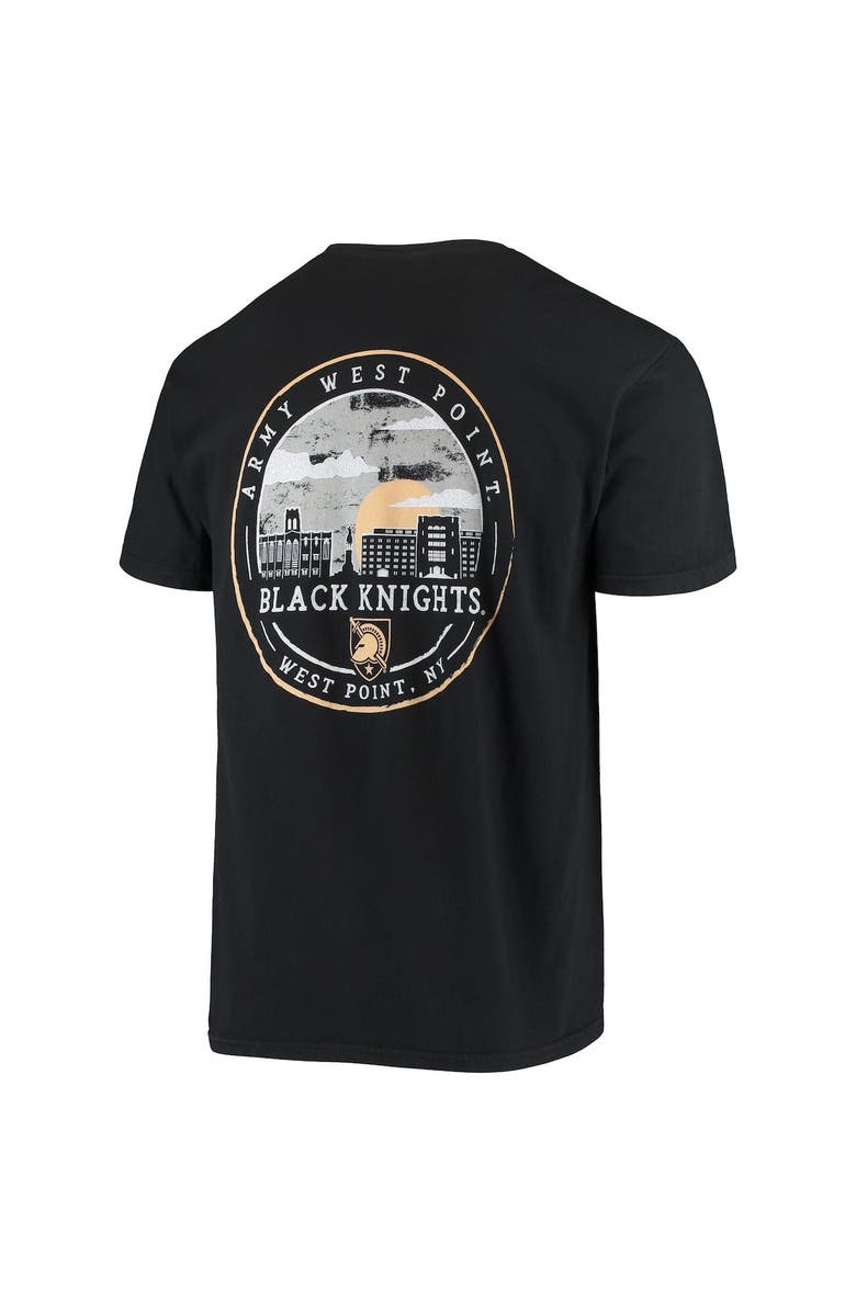 IMAGE ONE Men's Black Army Black Knights Circle Campus Scene T-Shirt, Alternate, color,