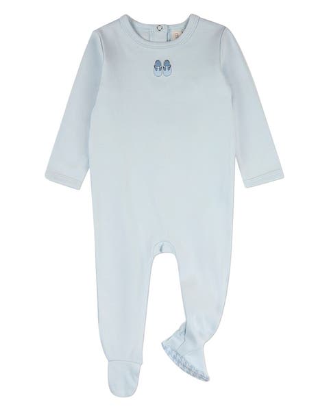 Baby Houndstooth Cotton Footie