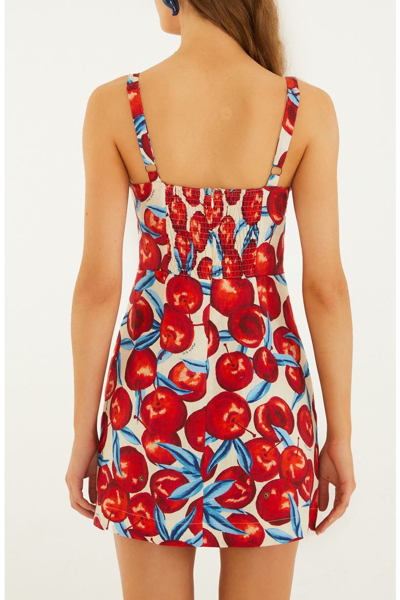 red cherry blossom dress Cherry Blossom Dress, Maxi Dress, Summer Dress, Cherries,flowers,medium, With Tie