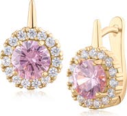 CZ by Kenneth Jay Lane Two Row Drop Earrings