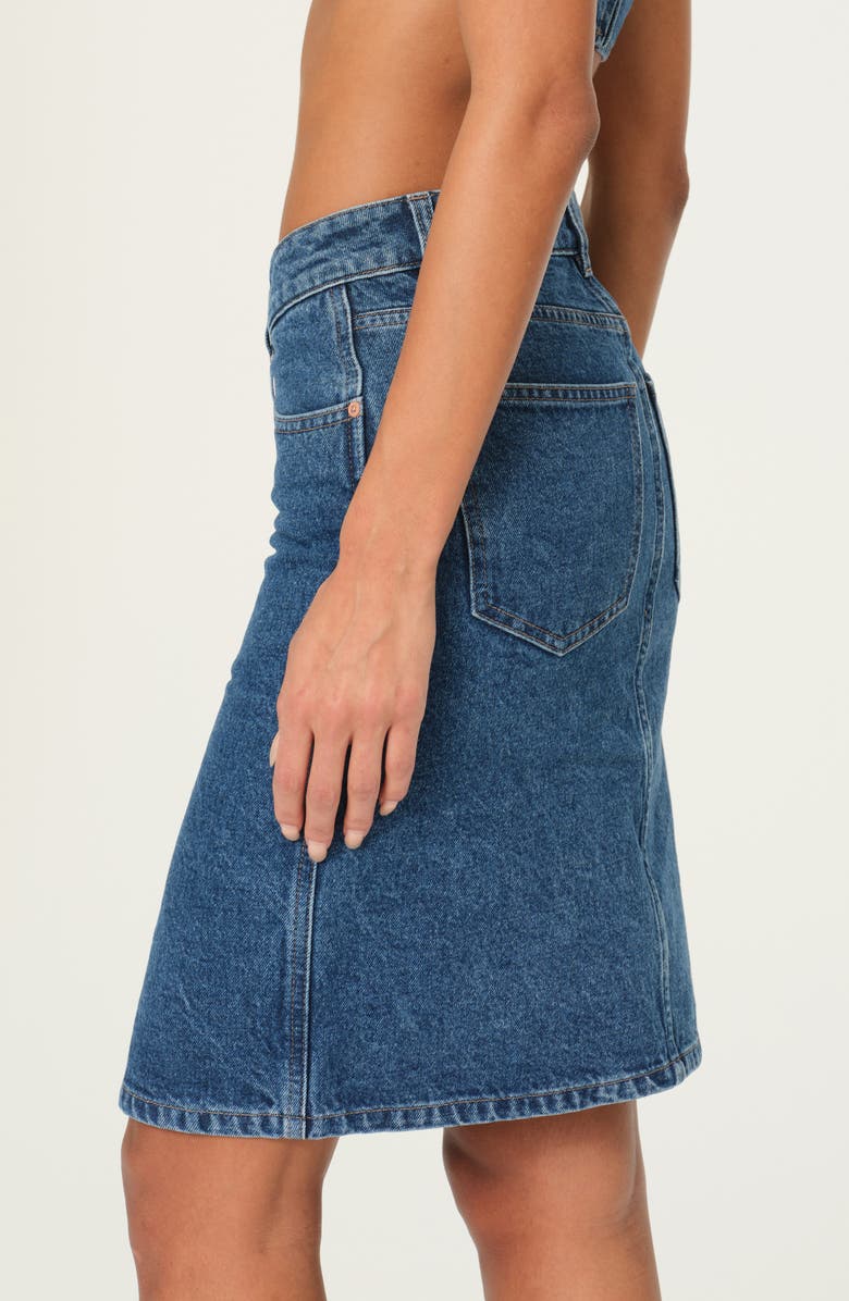 DL1961 Lexie High Waist Denim Skirt, Alternate, color, North Beach