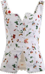 Reformation Viola Linen Button-Up Top