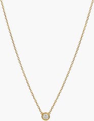 Bearfruit Jewelry Sterling Silver 18k Gold Plated Margot Necklace Dainty Everyday Chic