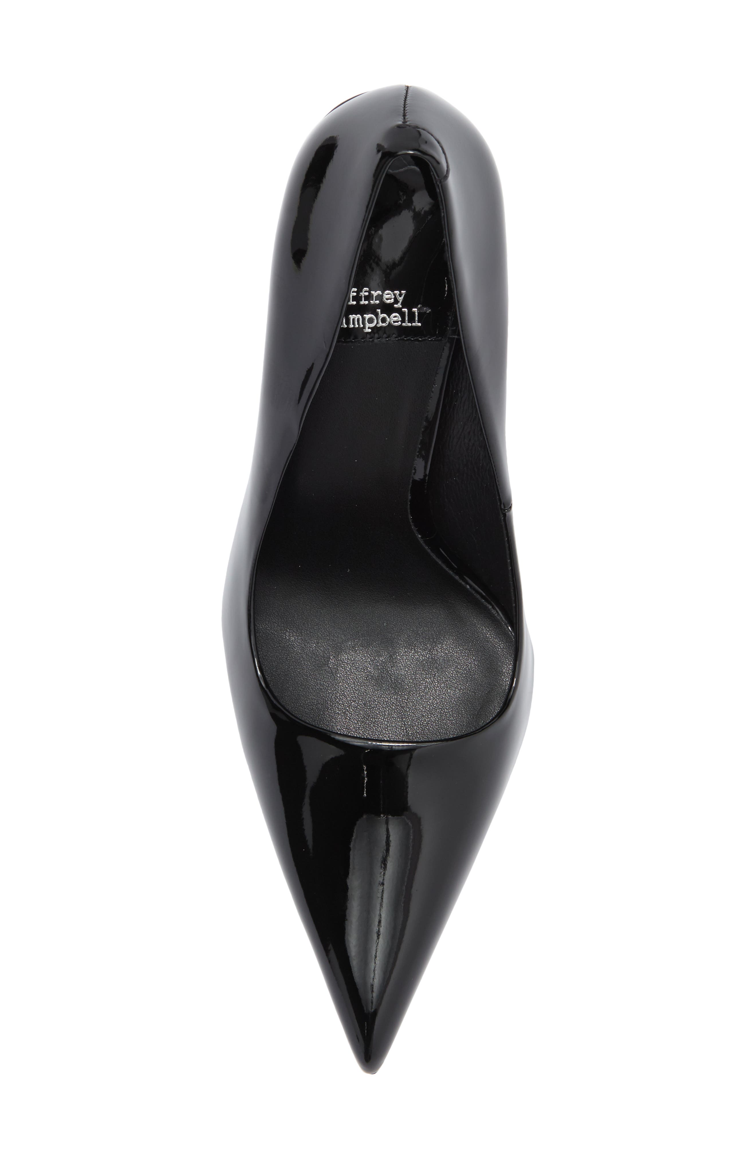 Jeffrey Campbell Sling It Pointed Toe Pump, Alternate, color, Black Patent