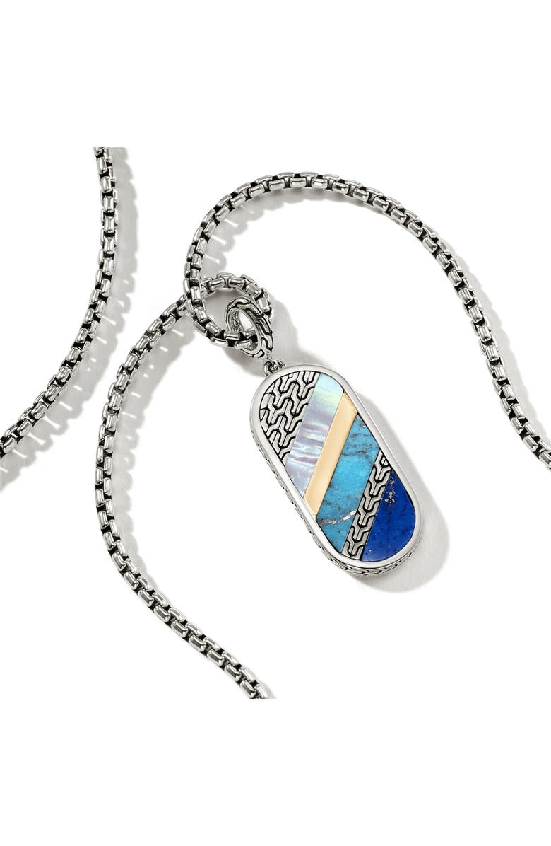 John Hardy Classic Chain Mixed Stone Pendant Necklace, Alternate, color, 