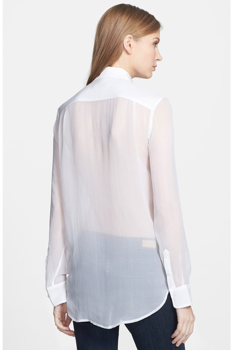 'Reese' Silk Shirt, Alternate, color, BRIGHT WHITE