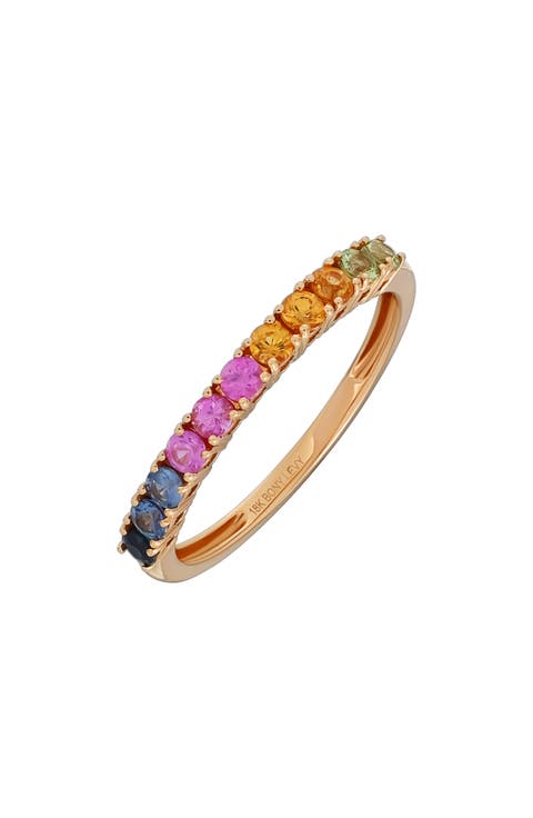 18K Gold Mixed Sapphire Stacking Ring (Nordstrom Exclusive)