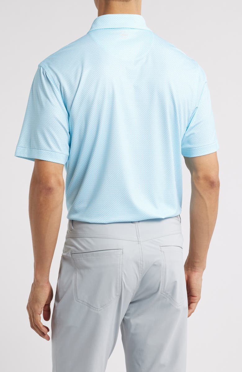 Peter Millar City of Oaks Performance Jersey Polo, Alternate, color, Blue/ White