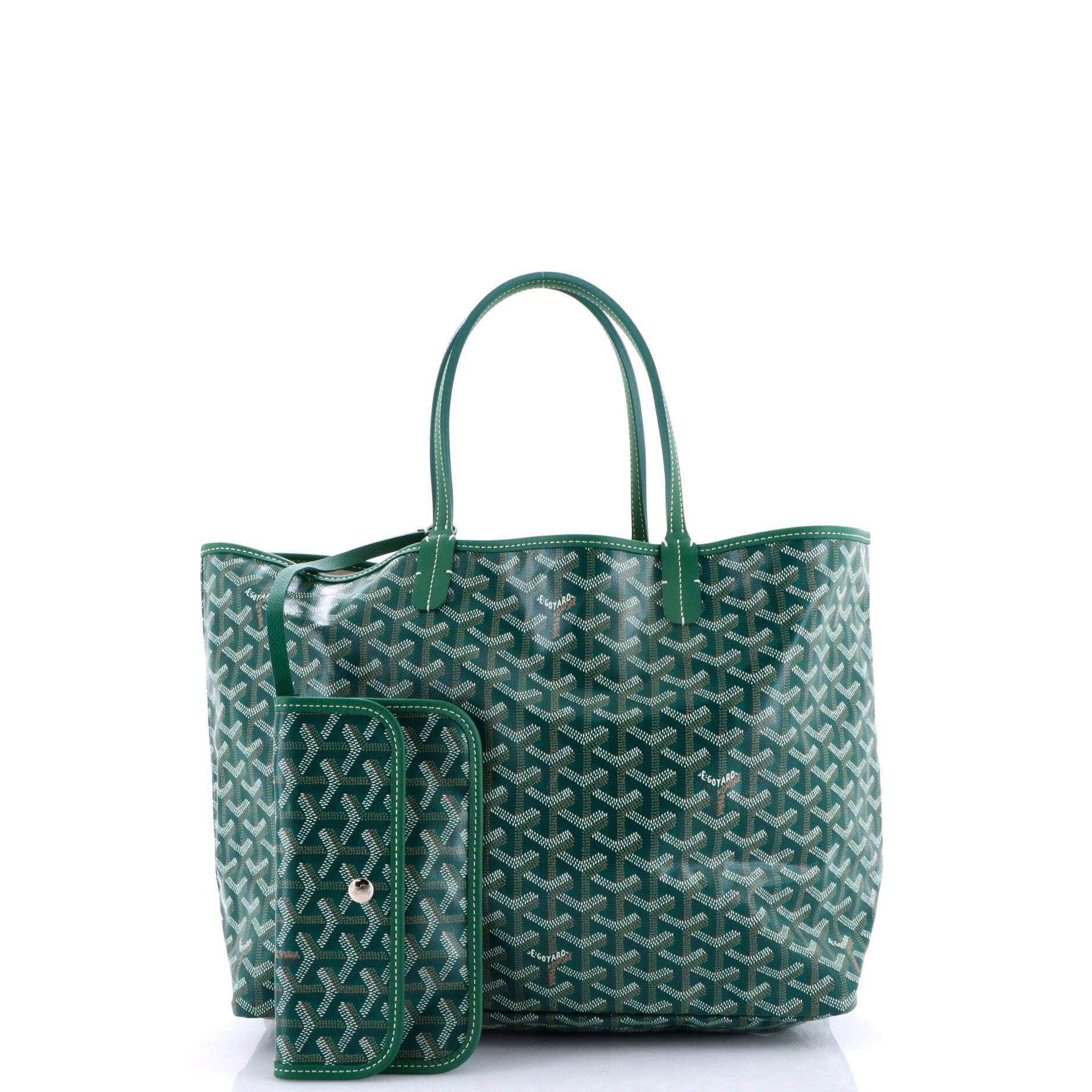 Pre-Owned Goyard Saint Louis Tote Coated Canvas PM, Alternate, color, Green