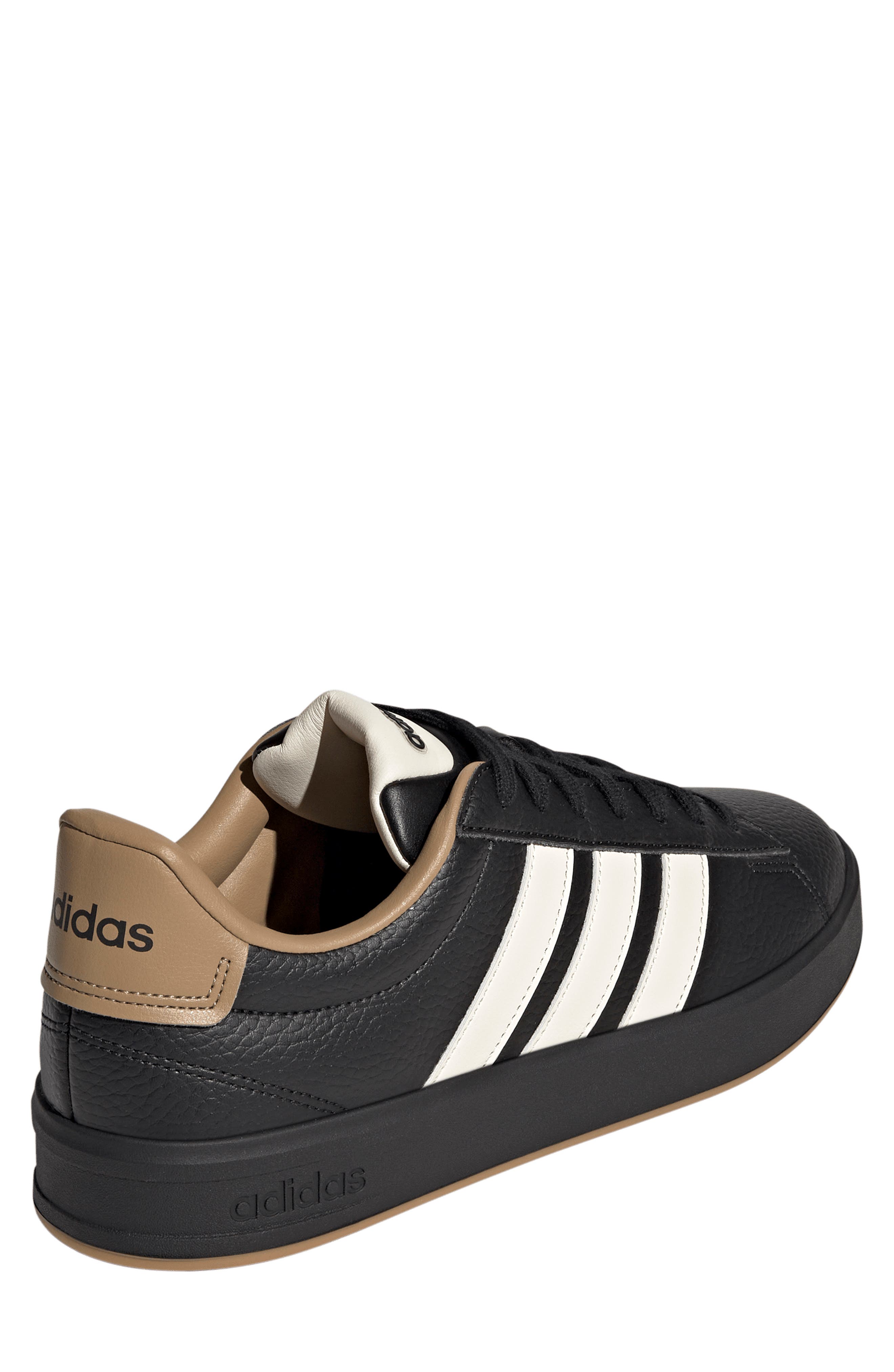 Grand Court Sneaker, Alternate, color, BLACK/ CREAM WHITE/ CARDBOARD