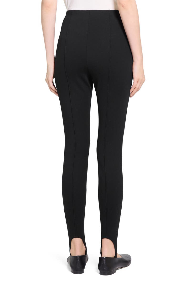 Theory Slim Stirrup Leggings, Alternate, color, Black