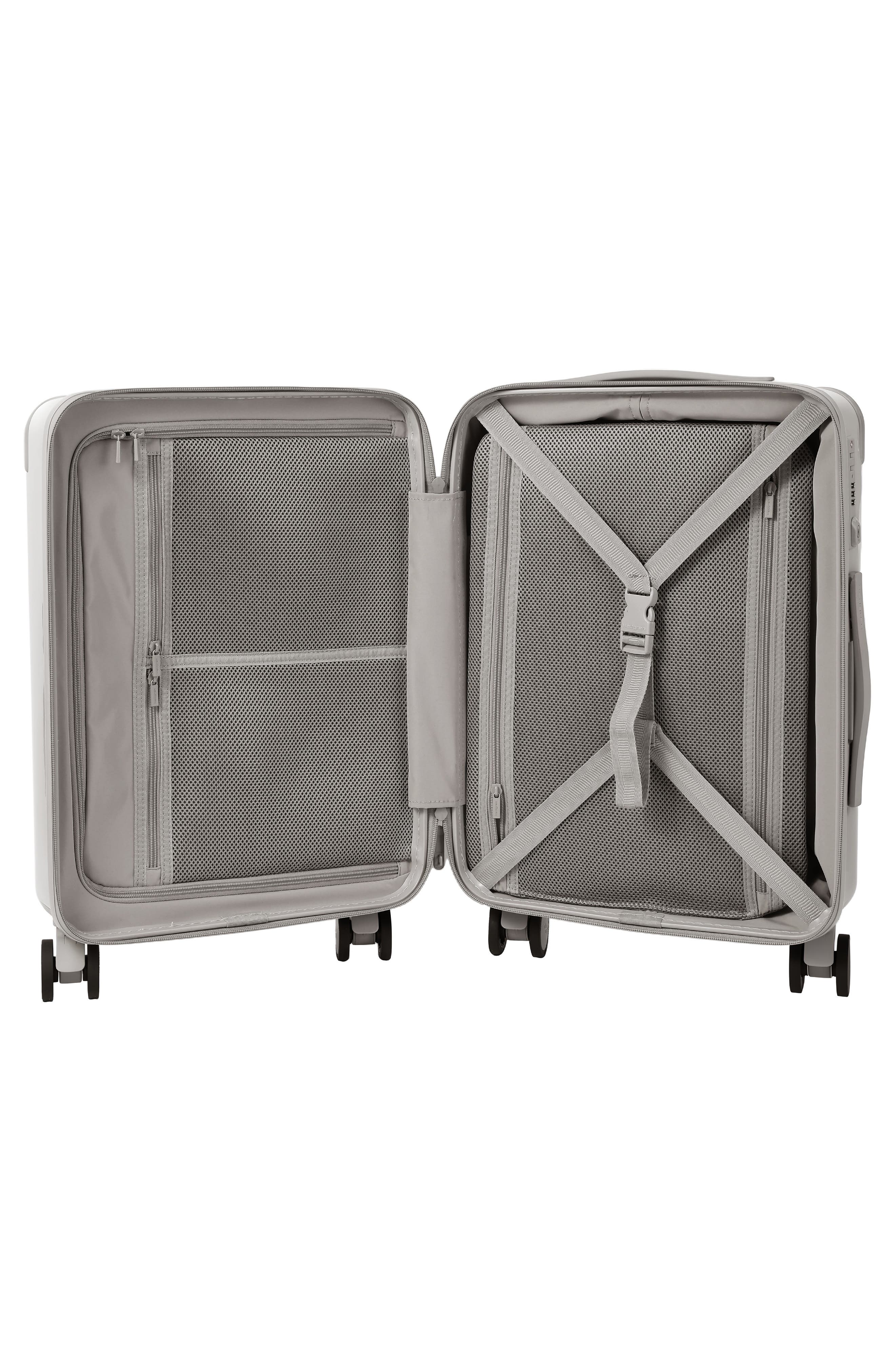 Hedgren Nostos Glossy Spinner Carry-On, Alternate, color, Pebble