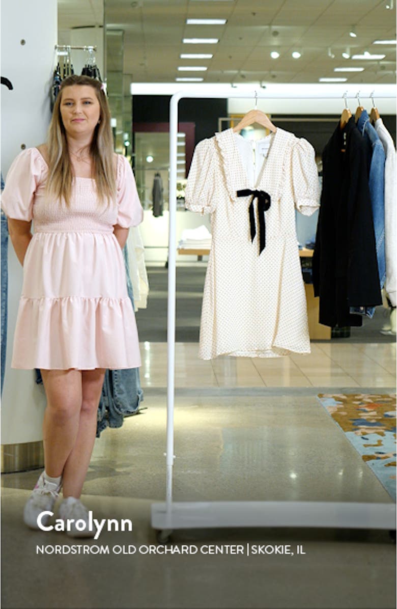 Kaylia Tie Neck Minidress, sales video thumbnail