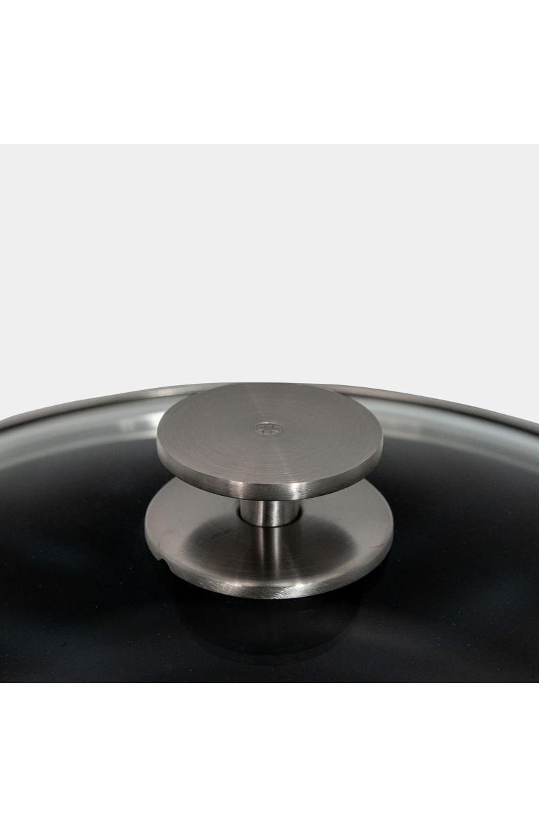 Swiss Diamond CHD Nonstick Braiser with Glass Lid, 7.2 qt, Alternate, color, Black