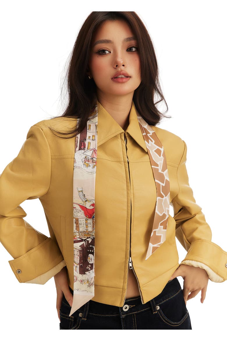 Barcelona Silk Skinny Scarf, Alternate, color, Gothic Brown