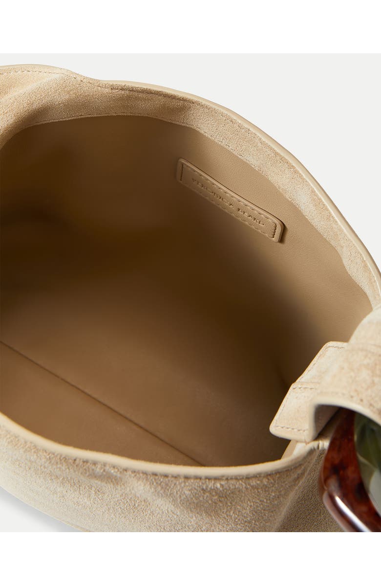 Veronica Beard Suede Swing Top Handle Bag, Alternate, color, Stone Khaki