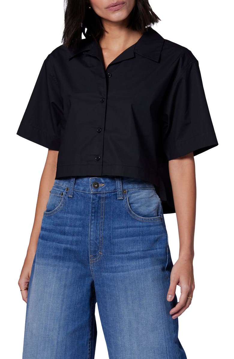 Equipment Salma Crop Button-Up Cotton Shirt, Main, color,