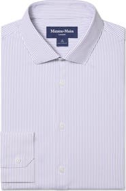 Mizzen+Main Leeward Trim Fit Stripe Performance Button-Up Shirt