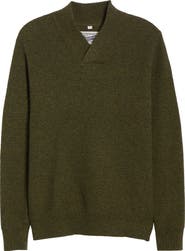 Schott NYC Waffle Knit Thermal Wool Blend Pullover