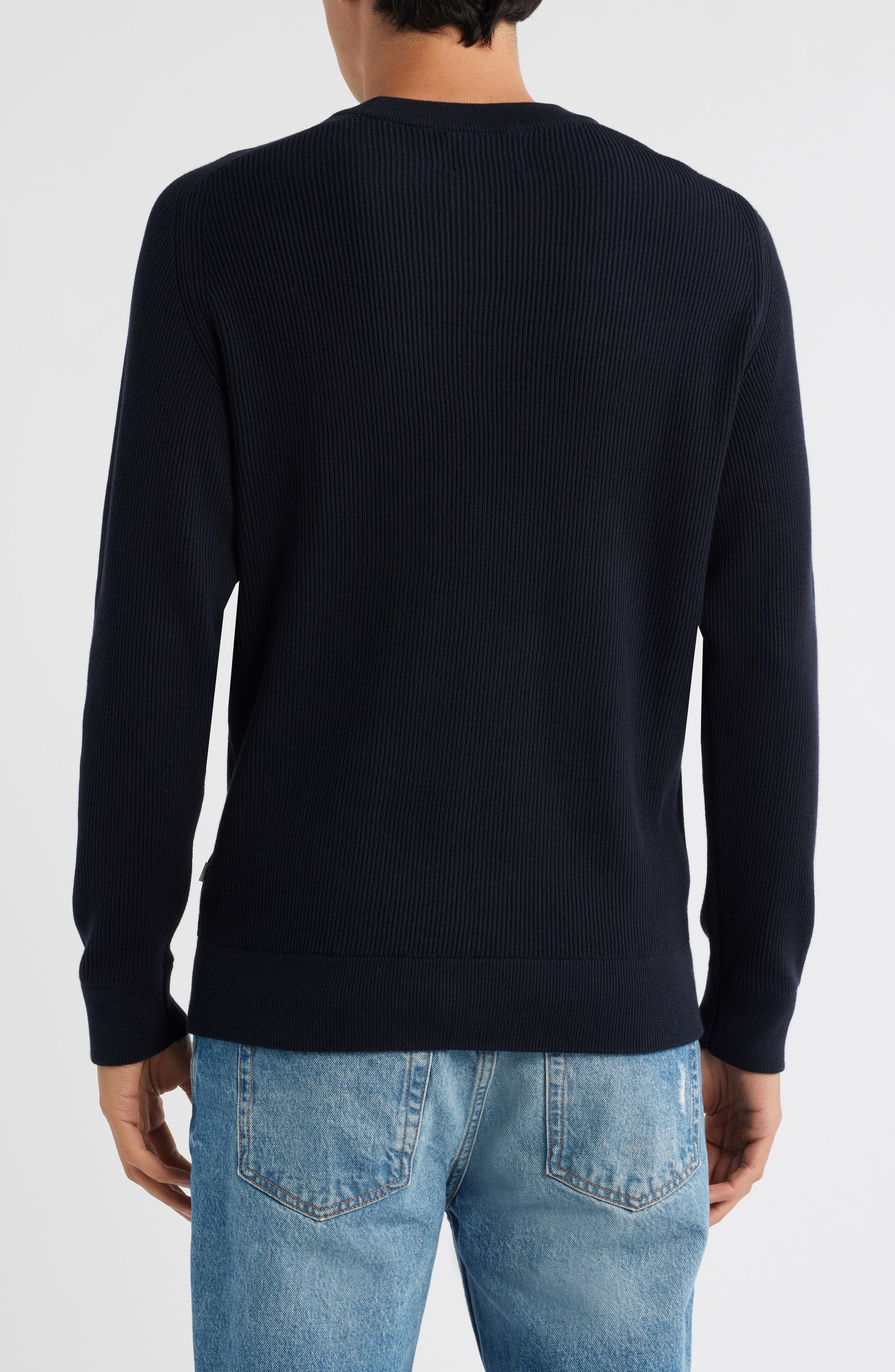 Kaley 6499 Cotton Crewneck Sweater - image 2