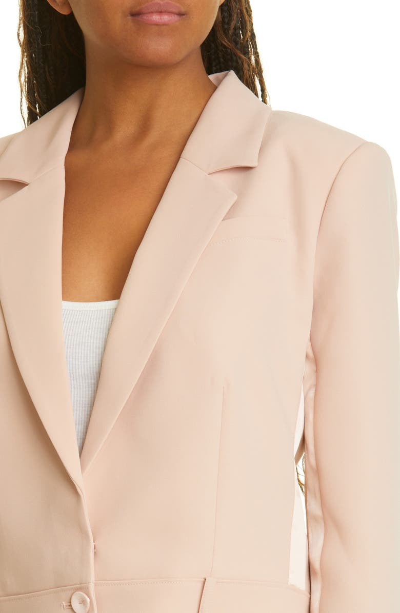 PAIGE Dolcetto Satin Trim Blazer, Alternate, color,