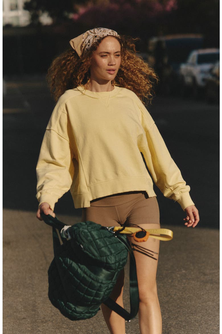FP Movement Intercept Cotton Blend Sweatshirt, Alternate, color, SUNLIT YELLOW