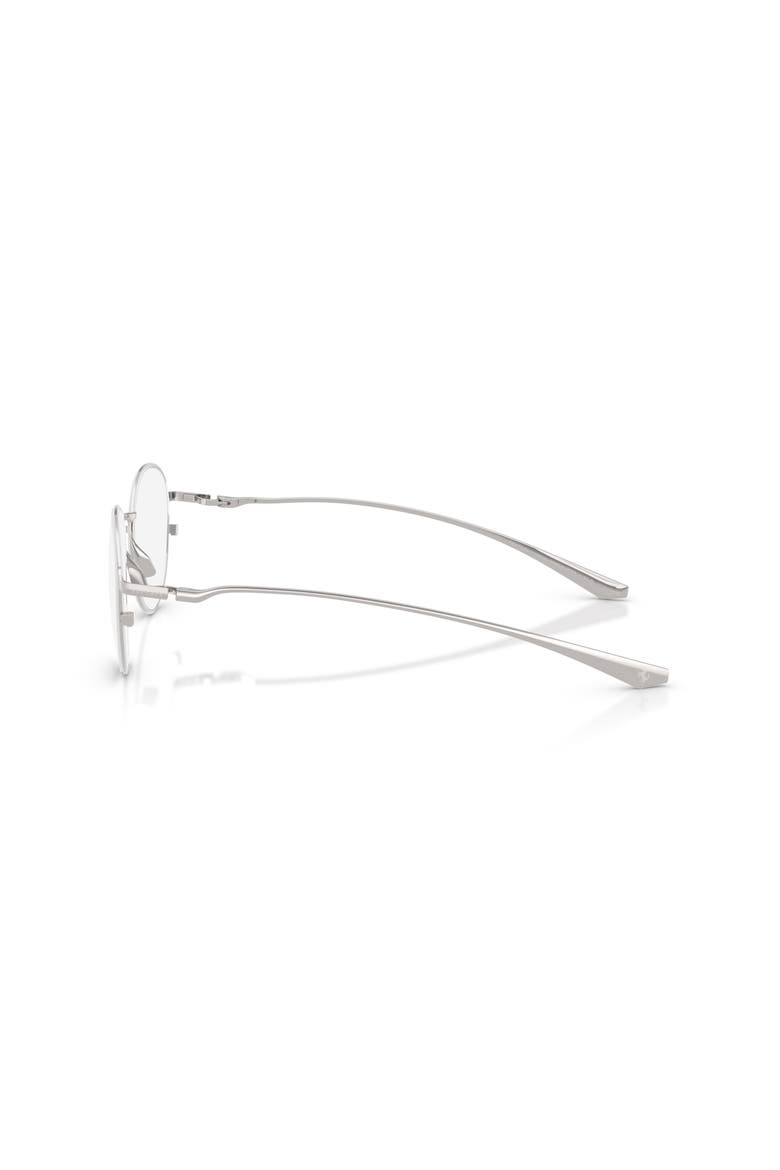 51mm Round optical glasses, Alternate, color, Silver