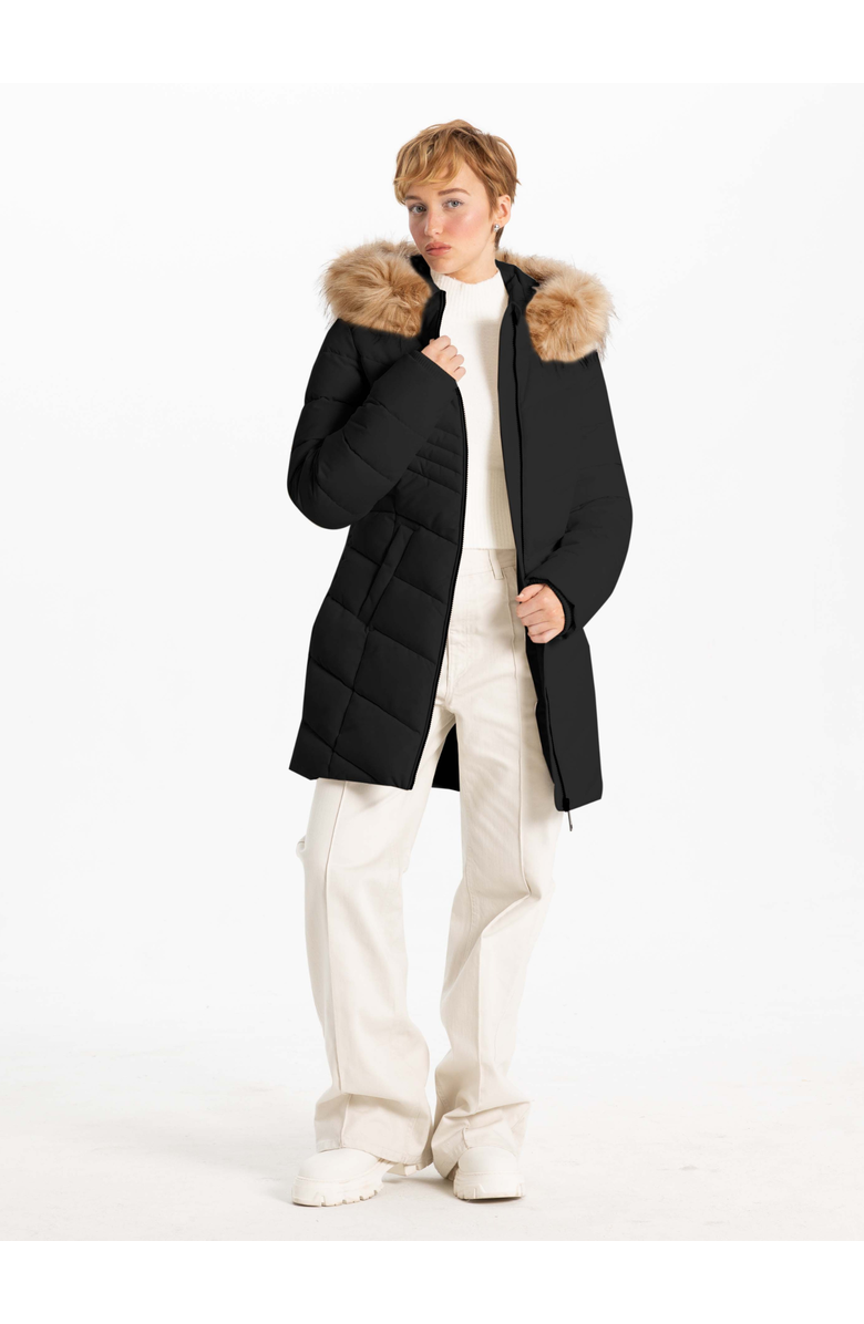 Point Zero CHEVRON CHIC PARKA, Alternate, color, 