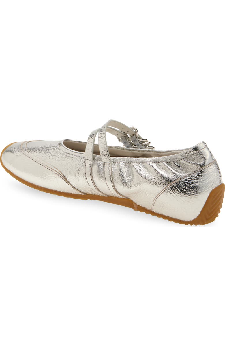 rag & bone Emilee Mary Jane Sneaker, Alternate, color, Silvr