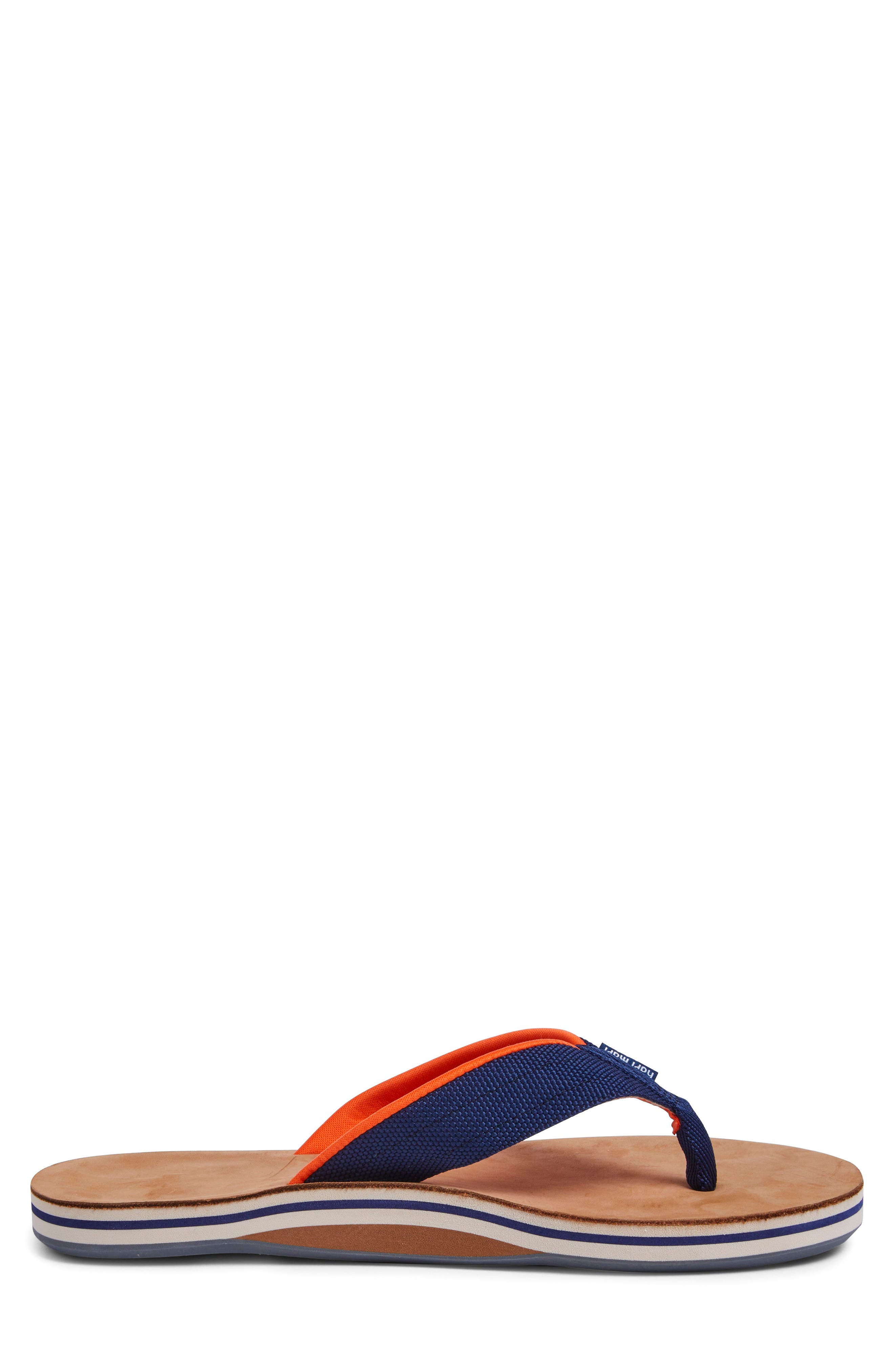 hari mari Scouts Flip Flop, Alternate, color, Navy/ Orange