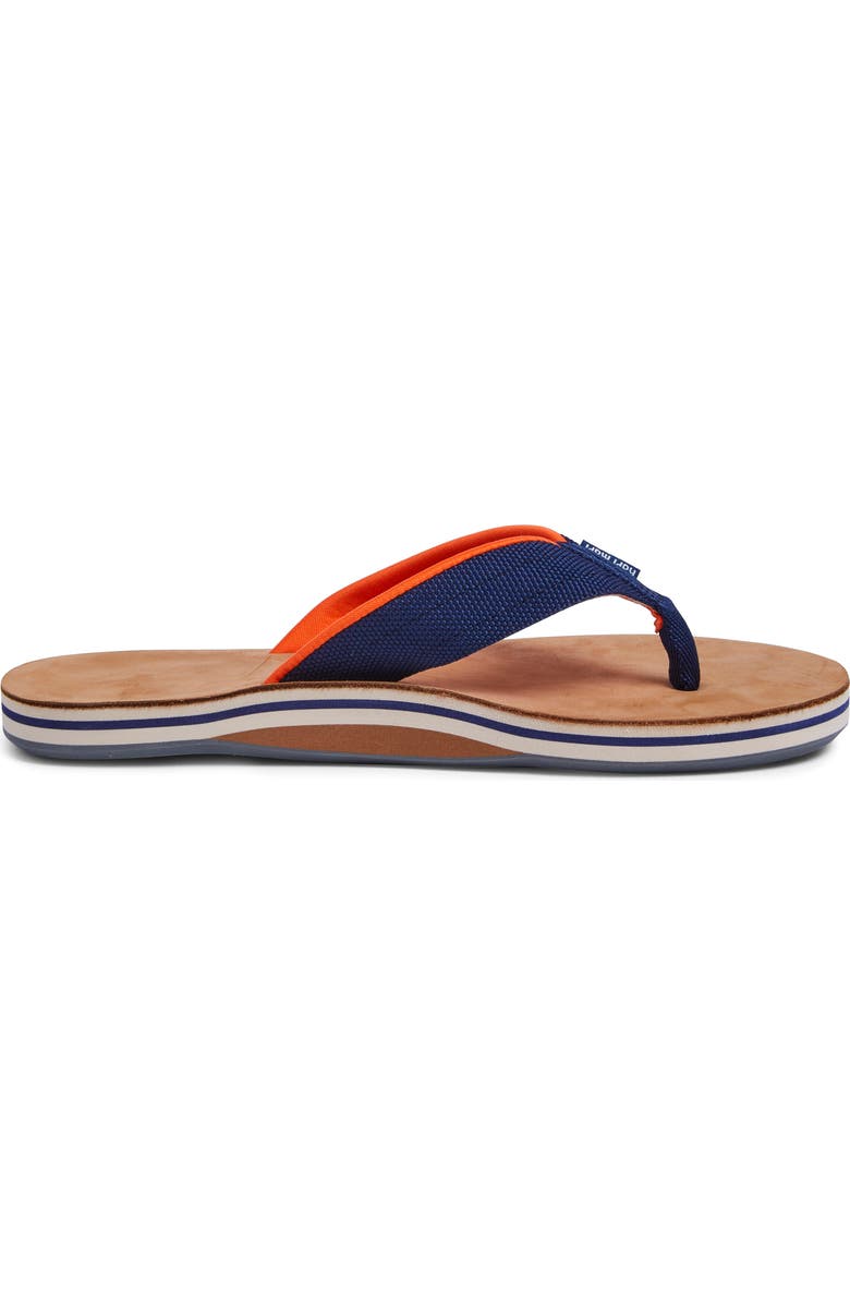 hari mari Scouts Flip Flop, Alternate, color, Navy/ Orange