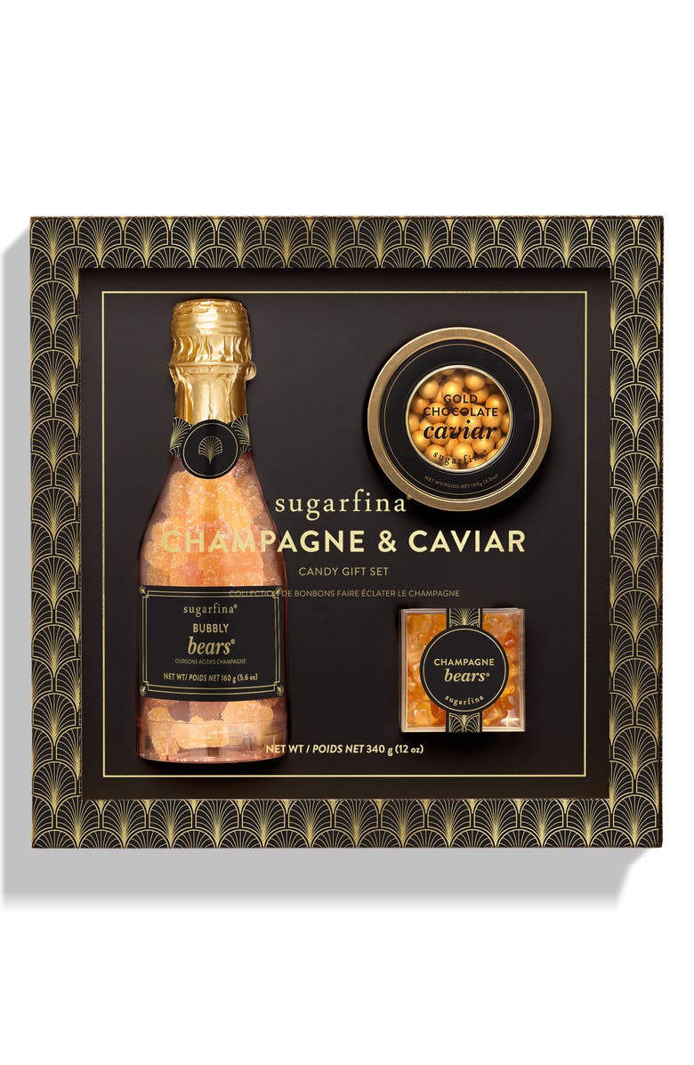 sugarfina Champagne & Caviar 3-Piece Candy Gift Set, Alternate, color, 