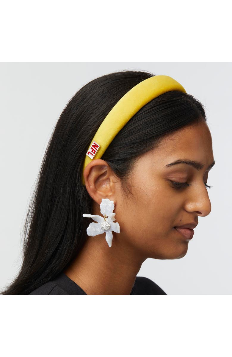 Lele Sadoughi Greenbay Packers Charlotte Headband, Alternate, color, Packers Gold 700