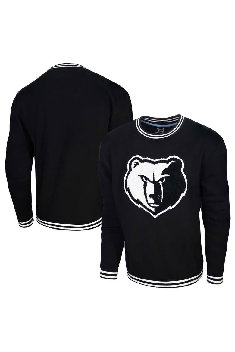 Men's Stadium Essentials Black Memphis Grizzlies Club Level Pullover Sweatshirt, Main, color, Black