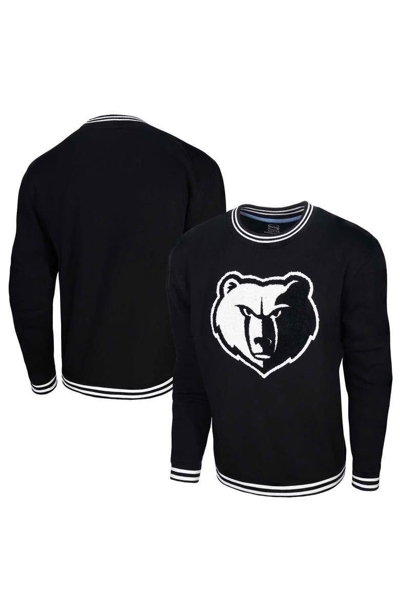 Stadium Essentials Men's Stadium Essentials Black Memphis Grizzlies Club Level Pullover Sweatshirt, Main, color, 