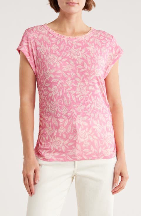 Cap Sleeve Ruched Top