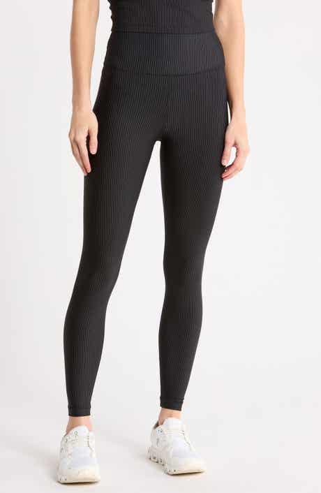 Pinstripe High Waist Performance Leggings