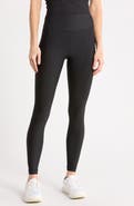 90 DEGREE BY REFLEX Pinstripe High Waist Performance Leggings