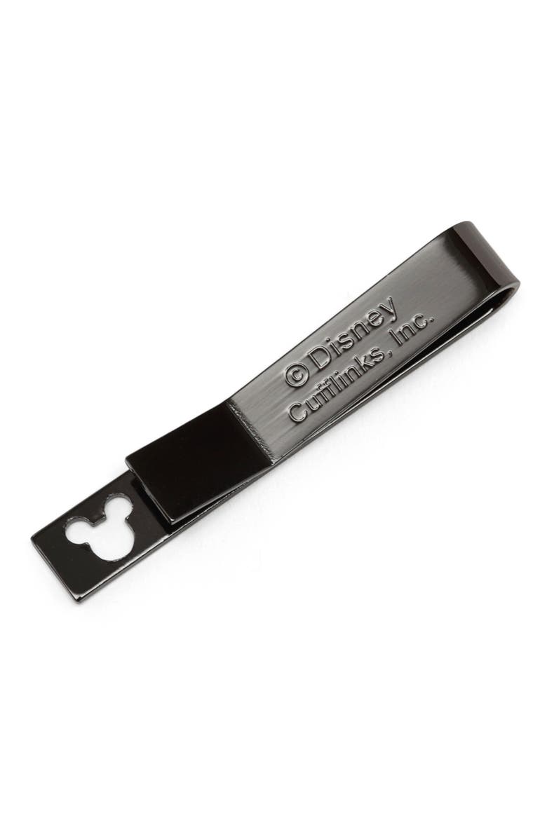 Mickey Mouse Cutout Tie Bar, Alternate, color, BLACK