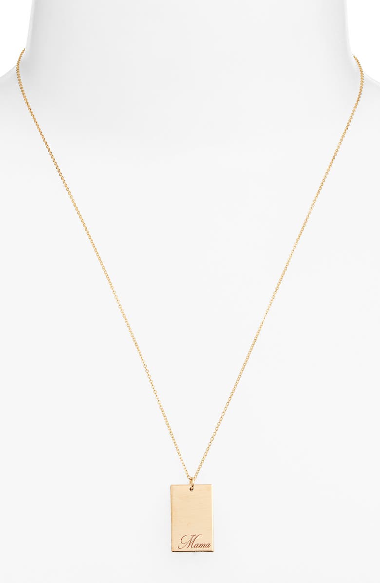 Set & Stones Stella Mama Pendant Necklace, Alternate, color, Gold