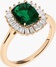 Aurate New York Alexandra Lab Grown Emerald Ring