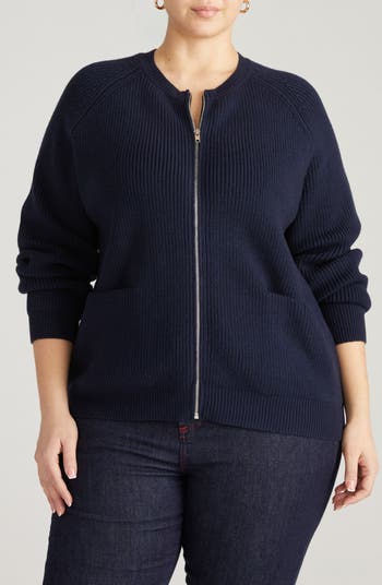 Universal Standard Vicki Zip-Up Cardigan | Nordstrom
