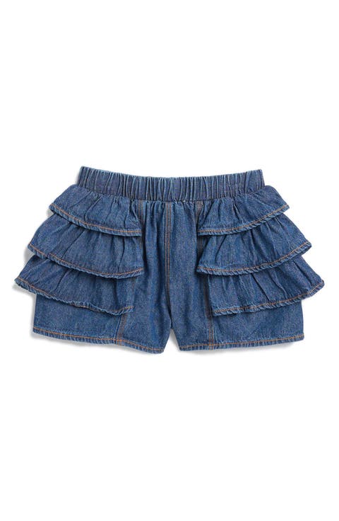 Kids' Ruffle Denim Skirt (Little Kid)