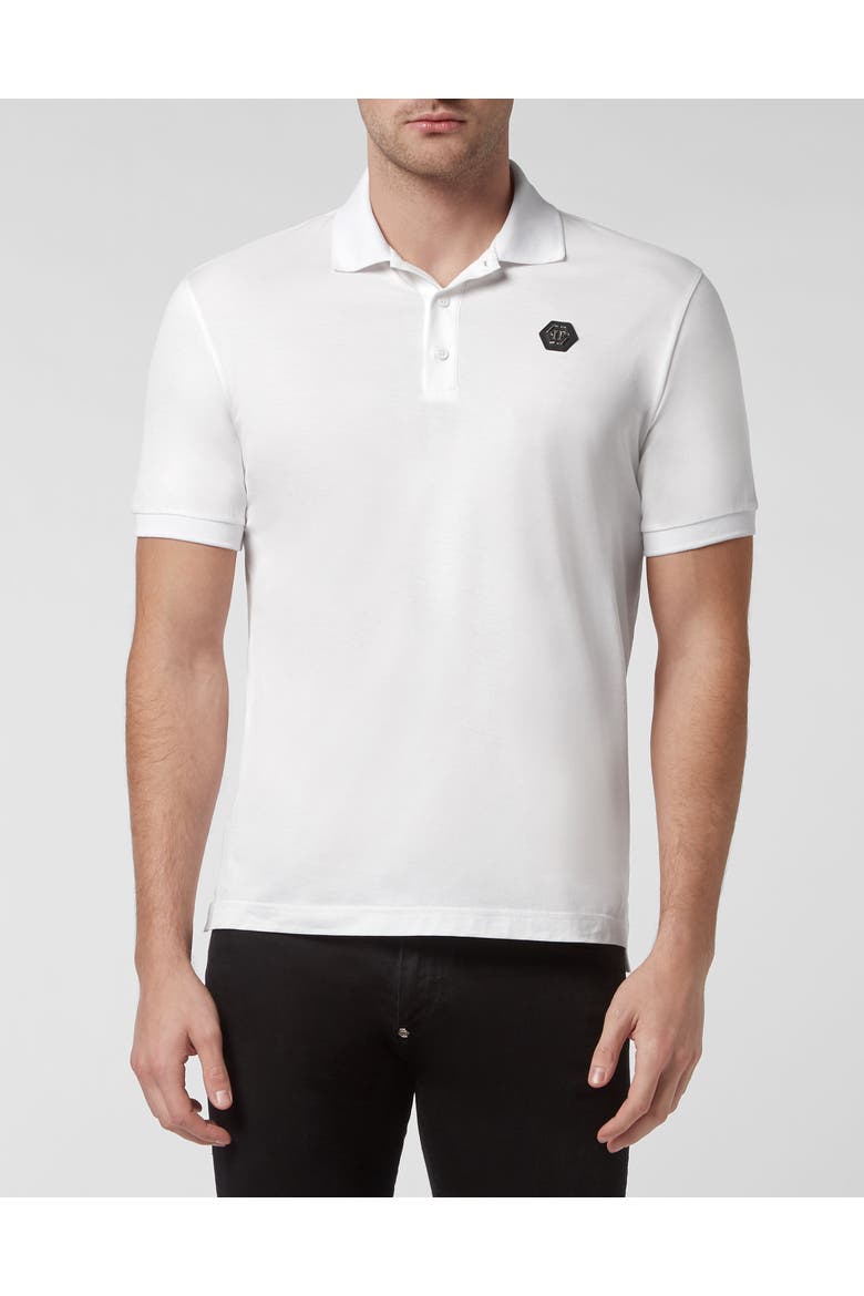 Slim Fit Polo Shirt Ss Luxe Men, Main, color, white