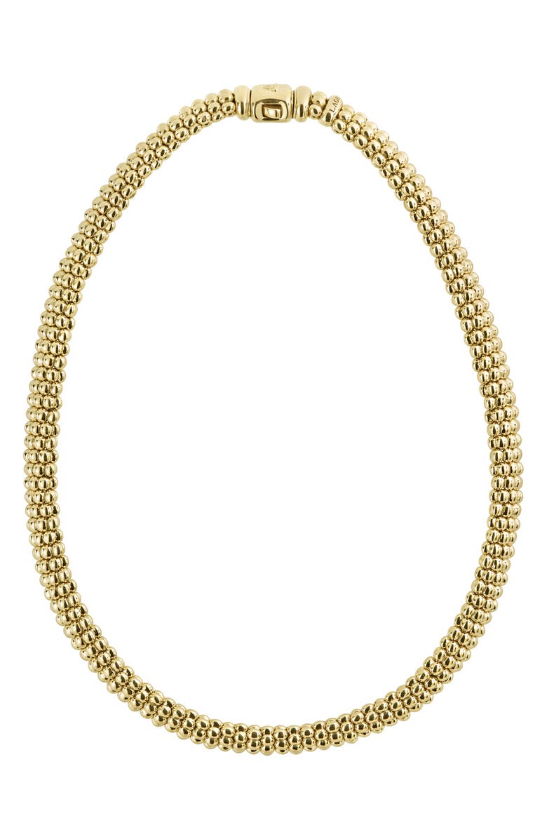 LAGOS Caviar Gold Rope Necklace, Main, color,