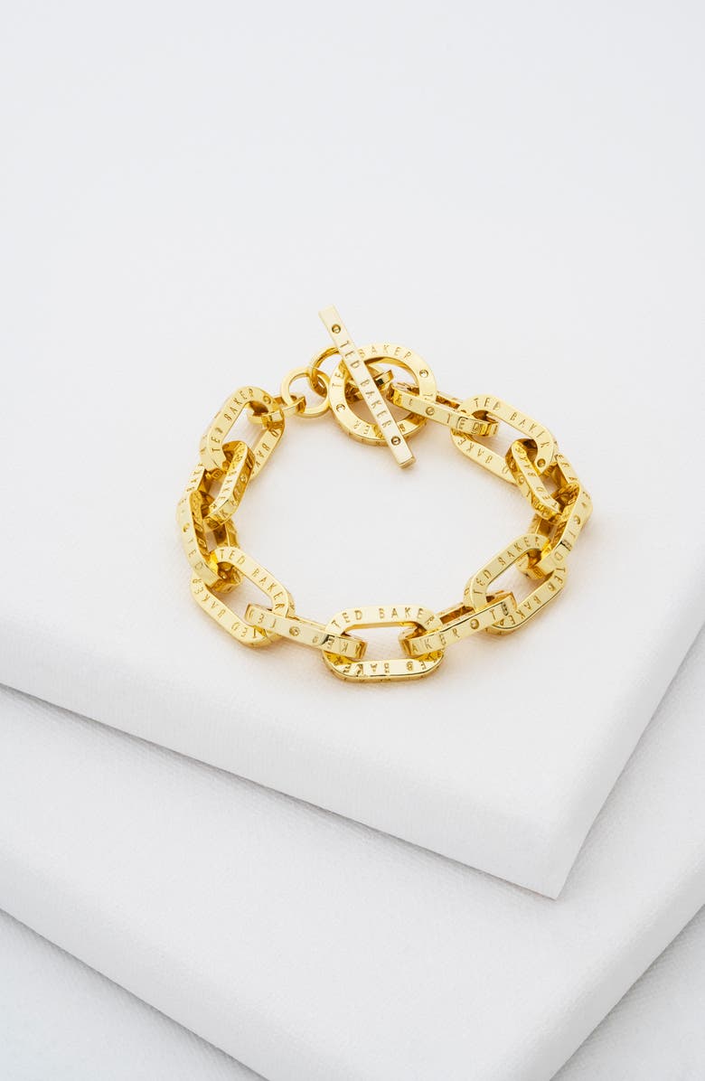 Ted Baker Loan Logo Link Bracelet, Alternate, color, 