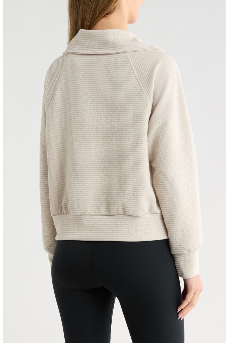 Ridge Raglan Sleeve Ottoman Half Zip Pullover, Alternate, color, GREY MOONBEAM