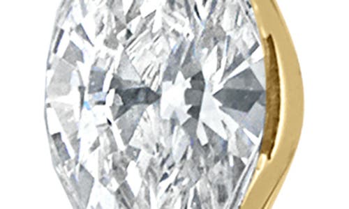 Maria Tash Invisible Set Diamond Marquise Eternity Hoop Earring In Yellow Gold